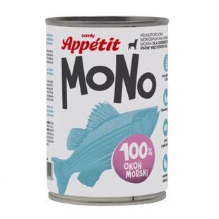 Вологий корм для собак Comfy Appetit Mono 400 г - морський окунь - masterzoo.ua