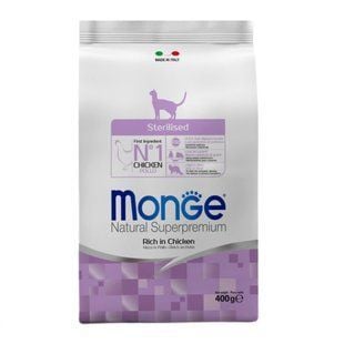 Сухой корм для кошек Monge Sterilised 400 г - курица - masterzoo.ua
