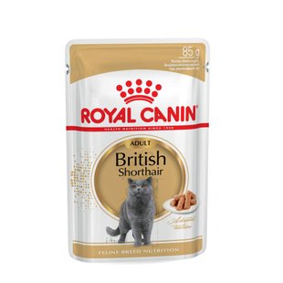 Вологий корм для котів породи британська короткошерста Royal Canin British Shorthair Adult Gravy pouch 85 г - masterzoo.ua