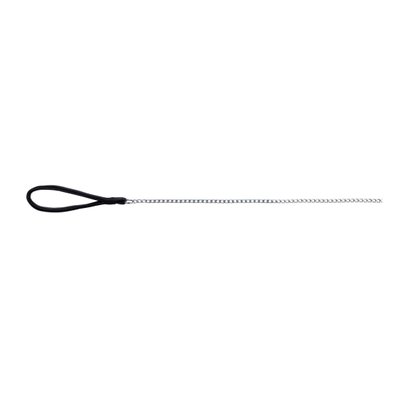 Поводок-цепь Trixie с нейлоновой ручкой 1 м / 4 мм (чёрный) - masterzoo.ua