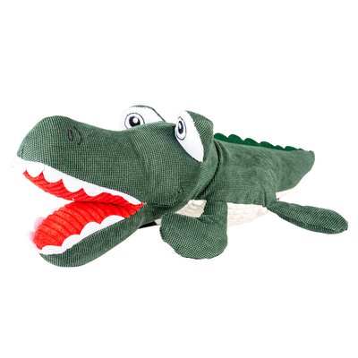 Іграшка для собак Duvo+ Крокодил плюшевий з пискавкою 24 х 7 х 7 см
