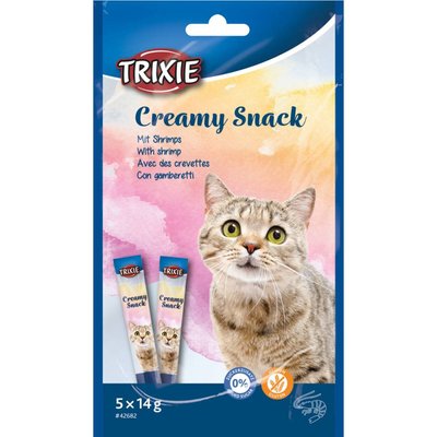 Ласощі для котів Trixie Creamy Snacks 5 шт (креветки) - masterzoo.ua