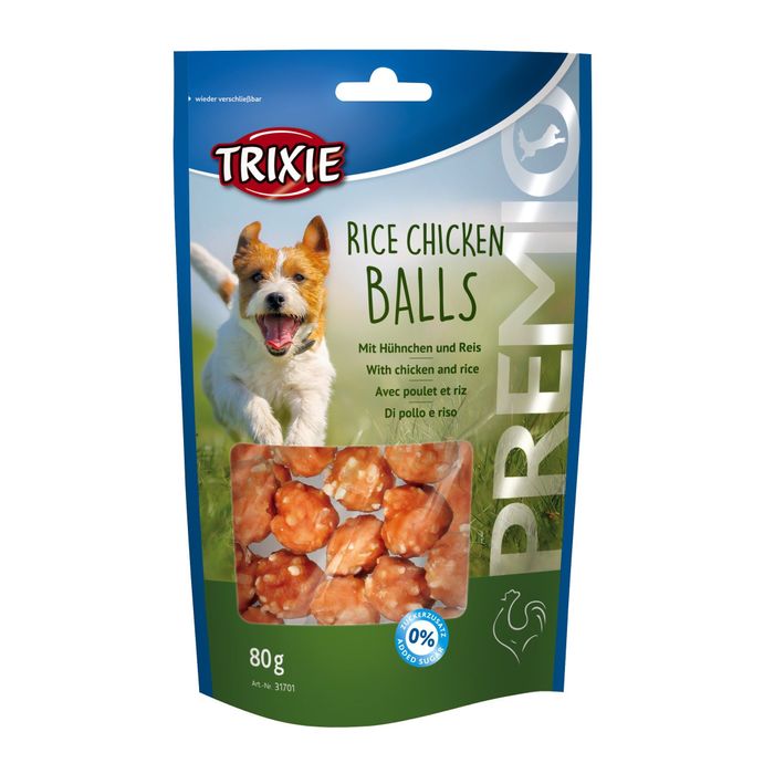 Лакомство для собак Trixie PREMIO Rice Chicken Balls 80 г (курица) - masterzoo.ua