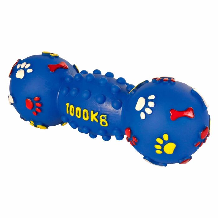 Іграшка для собак Trixie Гантель з пискавкою 25 см (вініл, кольори в асортименті) - masterzoo.ua