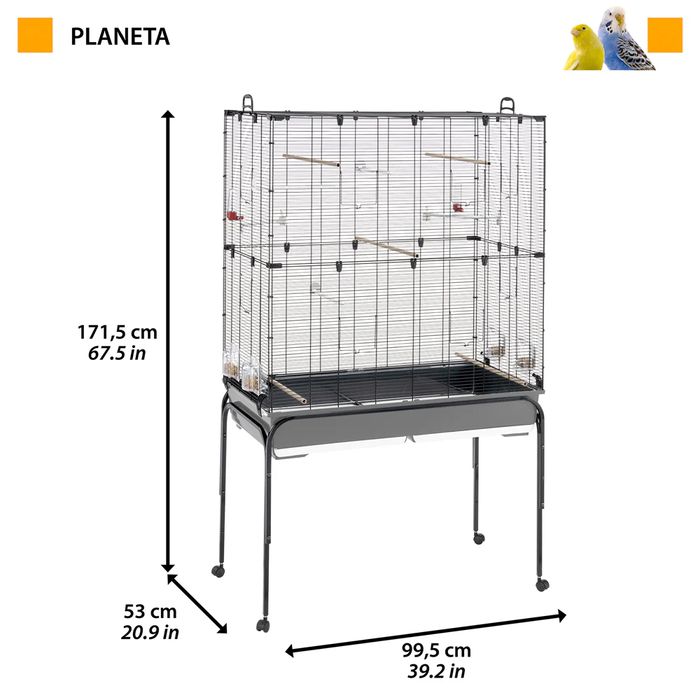 Клітка для птахів Ferplast Paneta 99,5 x 53 x 171,5 см - masterzoo.ua