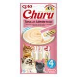 Лакомство для кошек Inaba Churu 4 шт х 14 г - тунец и лосось - masterzoo.ua