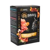 Упаковка вологого корму для котів Savory Sterilised 3+1 шт х 85 г - індичка та морква - masterzoo.ua