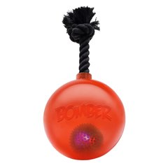 Игрушка для собак Bomber Мяч светящийся, с ручкой 17 см (резина) - masterzoo.ua