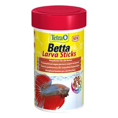Сухий корм для акваріумних риб Tetra в паличках «Betta Larva Sticks» 100 мл (для півників) - masterzoo.ua
