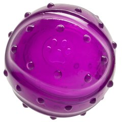 Игрушка для собак GimDog Мяч TRP deep-INFUSION с ароматом бекона 7 см (фиолетовый) - masterzoo.ua