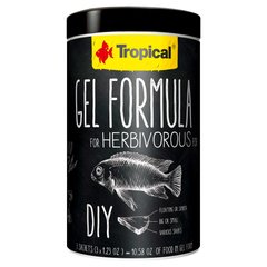 Корм для аквариумных рыб ручного приготовления Tropical «Gel Formula Herbivore» 3 x 35 г (для травоядных рыб) - masterzoo.ua