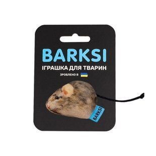 Іграшка для котів Barksi Міні мишка з дзвіночком 5х3 см - коричневий - masterzoo.ua