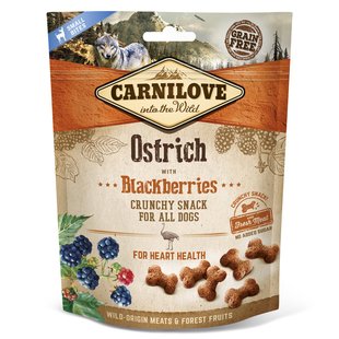 Ласощі для собак Carnilove Ostrich with Blackberries 200 г (для здоров'я серця) - masterzoo.ua