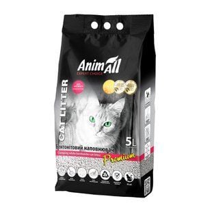 Наповнювач бентонітовий для котячого туалету AnimAll Premium 5 л - без аромату - masterzoo.ua