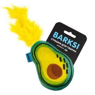 Barksi Авокадо іграшка для котів 12x9 см - різнокольоровий - masterzoo.ua