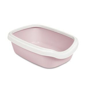 Туалет для кошек Priroda Comfort M 41х30х13,5 см &ndash; нежно-сиреневый - masterzoo.ua