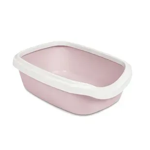 Туалет для котів Priroda Comfort M 41х30х13,5 см - ніжно-бузковий
