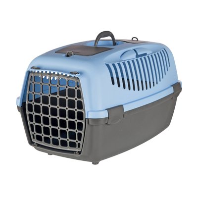 Контейнер-переноска для собак и котов весом до 12 кг Trixie «Capri 3» 40 x 38 x 61 см (голубая) - masterzoo.ua