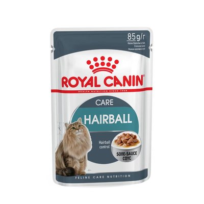 Вологий корм для виведення шерсті у котів Royal Canin Hairball Care pouch 85 г (домашня птиця) - masterzoo.ua