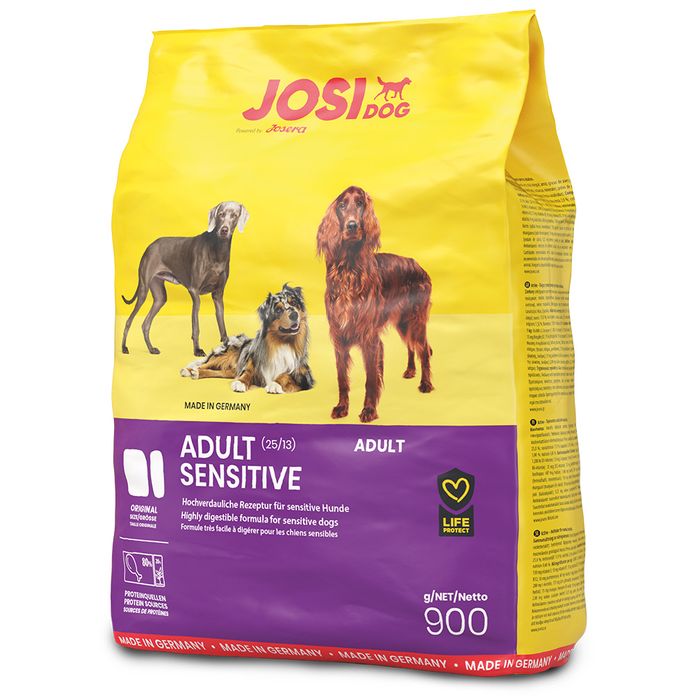 Сухой корм для собак всех пород с чувствительным пищеварением Josera JosiDog Adult Sensitive 900 г (домашняя птица) - masterzoo.ua