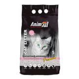 Наповнювач туалета для котів AnimAll з ароматом дитячої пудри 5 л (бентонітовий)