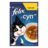 Влажный корм для кошек Felix Soup pouch 48 г - курица