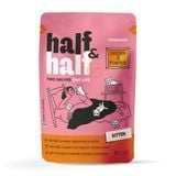 Вологий корм для кошенят Half&Half Kitten 85 г - курка та гарбуз - masterzoo.ua