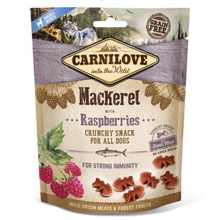 Ласощі для собак Carnilove Mackerel with Raspberries 200 г (для імунітету) - masterzoo.ua