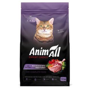 Сухий корм для котів AnimAll Adult 12 кг - індичка та качка - masterzoo.ua