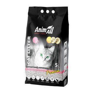 Наповнювач бентонітовий для котячого туалету AnimAll Premium 5 л - дитяча присипка - masterzoo.ua