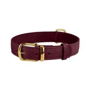 Barksi BronzeDog Crazy шкіряний нашийник для собак XXS - бордовий - masterzoo.ua