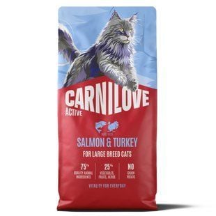 Сухой корм для кошек Carnilove Active Large Breed 6 кг - лосось и индейка - masterzoo.ua
