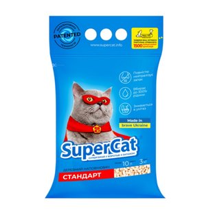 Наполнитель для кошачьего туалета Collar SuperCat Стандарт 3 кг - древесный - masterzoo.ua