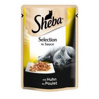 Вологий корм для котів Sheba Selection 85 г (курка в соусі) - masterzoo.ua