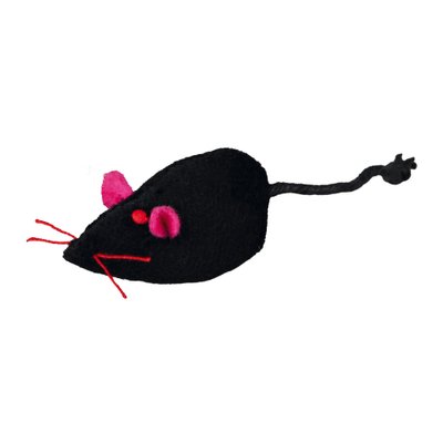Іграшка для котів Trixie Мишка з брязкальцем 5 см (плюш, кольори в асортименті)