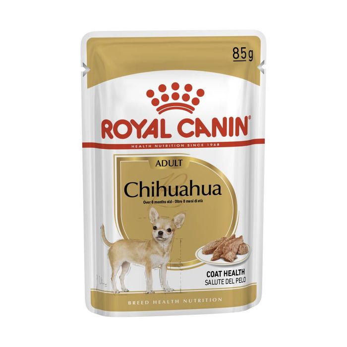 Вологий корм для собак Royal Canin Chihuahua Adult pouch 85 г, 3+1 шт - домашня птиця - masterzoo.ua