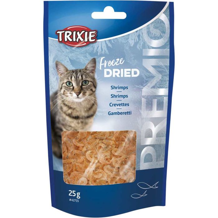 Лакомство для кошек Trixie PREMIO Freeze Dried 25 г - креветки - masterzoo.ua