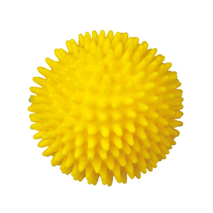 Игрушка для собак Trixie Мяч игольчатый с пищалкой d=7 см (винил, цвета в ассортименте) - 3414 - masterzoo.ua