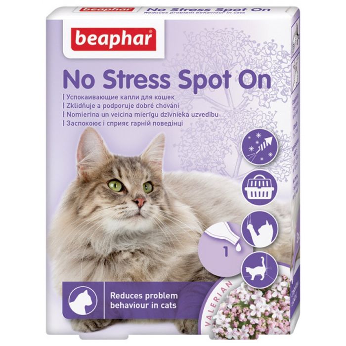 Капли на холку для кошек Beaphar No Stress Spot On, 1 пипетка - masterzoo.ua