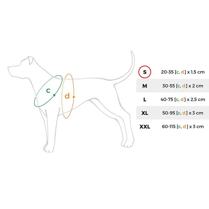 Шлея для собак регулируемая Amiplay Cotton S 20-35 см / 15 мм (красная) - masterzoo.ua