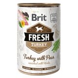 Вологий корм для собак Brit Fresh Turkey with Peas 400 г (індичка)