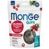 Ласощі для собак Monge Gift Skin Support 150 г - лосось та журавлина - masterzoo.ua
