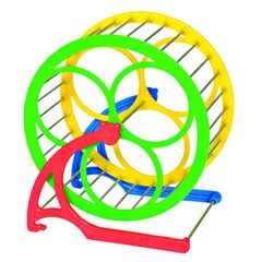 Беговое колесо для грызунов Природа на подставке d=14 см (пластик) - masterzoo.ua