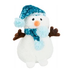 Різдвяна іграшка для собак Trixie Сніговик з ковпаком 20 см (плюш) - masterzoo.ua