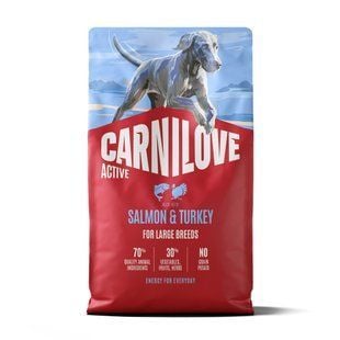 Сухий корм для собак Carnilove Active Large Breeds 4 кг - лосось та індичка - masterzoo.ua