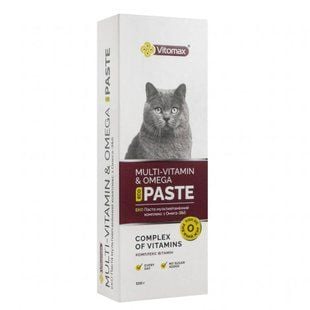 Пищевая добавка Vitomax Multi-Vitamine & Omega Eco Paste для общего здоровья кошек 100 г - masterzoo.ua