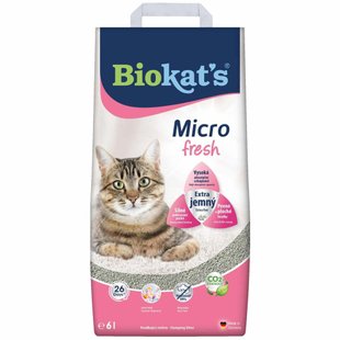 Наповнювач для котячого туалету Biokat's Micro Fresh 6 л - бентонітовий - masterzoo.ua