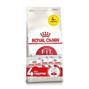 Набір сухого та вологого корму для котів Royal Canin Fit 32 2 кг + 4 шт х 85 г - masterzoo.ua
