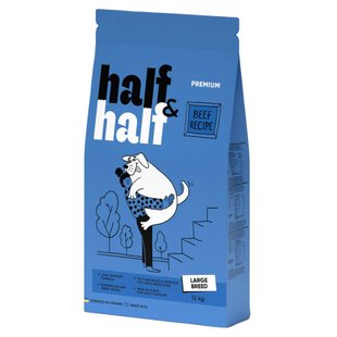 Сухой корм для собак Half&Half Large Breed 12 кг - говядина - masterzoo.ua