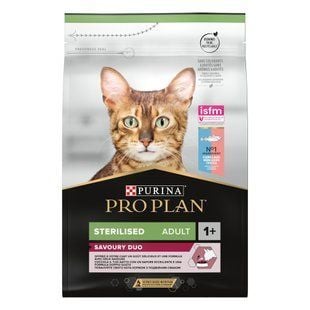 Cухой корм для кошек Pro Plan Sterilised Savoury Duo 3 кг - треска и форель - masterzoo.ua